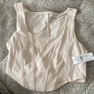 NWT Cream Corset Top